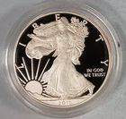 2011-W American Eagle Proof 1 Oz 999 Silver Bullion Coin in Capsule