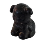 Vintage/Antique Hines Cast Iron Dog Pup Paperweight 1.5" Tall