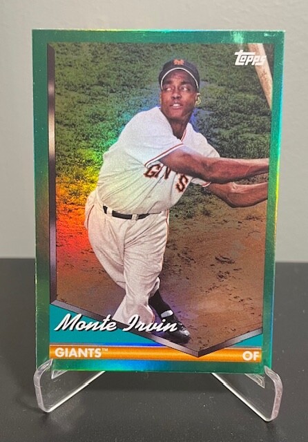 Monte Irvin 2024 Topps Archives #276 Green Foilboard /99