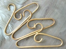 3 BAMBUS Kleiderbügel Garderoben Bügel Rockabilly 50er 60er 70er Jahre Boho Stil
