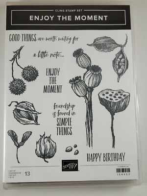 Stampin' Up! - Enjoy The Moment Cling Stamp Set *Retired* | eBay