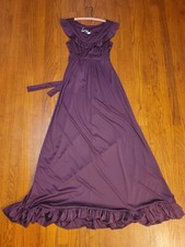 Vtg. Purple Dana Ellyn by Young Reflections Red Dress Size 7/8 Sleeveless