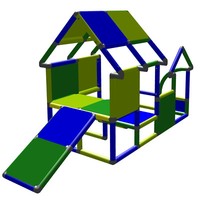 "Moveandstic Baukasten \"Kleinkind\" Spielhaus Spielturm Kletterturm KlettergerüSt"