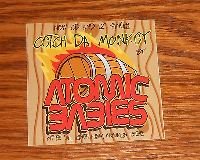 Atomic Babies Cetch da Monkey Sticker Square Promo Hip Hop 3x3 RARE | eBay