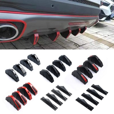 Automobile universal triangular rear spoiler, carbon fiber pattern chassis spoil
