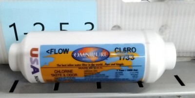 NEW OMNIPURE INLINE WATER FILTER PT# CL6RO T/33 FREE SHIPPING