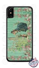 Funda de Teléfono Vintage Feliz Pascua Póster Niña Conejito Para iPhone Samsung LG Google