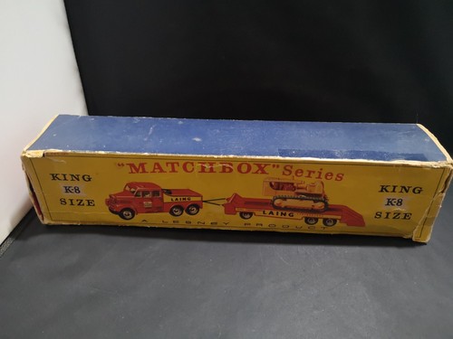 P649-MATCHBOX KING SIZE K-8-A PRIME MOVER,TRAILER AND CATERPILLAR TRACTOR BOXED - Picture 7 of 12
