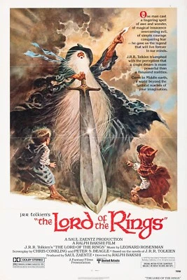1978 The Lord Of The Rings Movie Poster Print 11X17 Gandalf Frodo Aragorn Sam 🍿