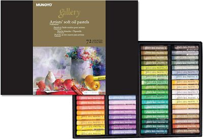 Mungyo Gallery Artists' Soft Oil Pastel Set 72 Assorted Color Pastels MOPV-72