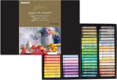 Mungyo Gallery Artists' Soft Oil Pastel Set 72 Assorted Color Pastels MOPV-72 - 第 1/6 張圖片