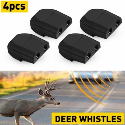 4PCS Car Deer Alert Whistle Warning Animal Repeller Auto Safety e-