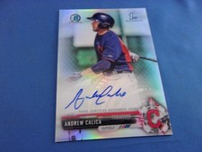 Bowman Chrome Prospects 2017 Autograph Refractor Andrew Calica CPA-ACA 047/499