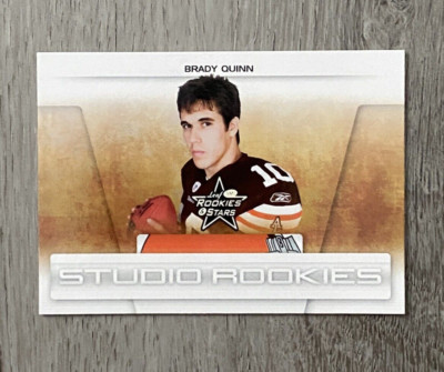 2007 Leaf Rookies & Stars Studio Rookies | Brady Quinn | #SR-4 | Browns
