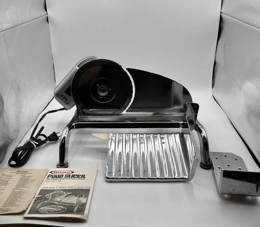 Rival Electric Slicer Meat Deli Food Model 1101 Stainless Steel Vintage WORKS!! eBay