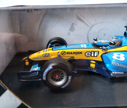 Hot Wheels 1/18 2004 Fernando Alonso Renault F1 R24 "Mild Seven" Diecast, Sealed - Picture 5 of 15
