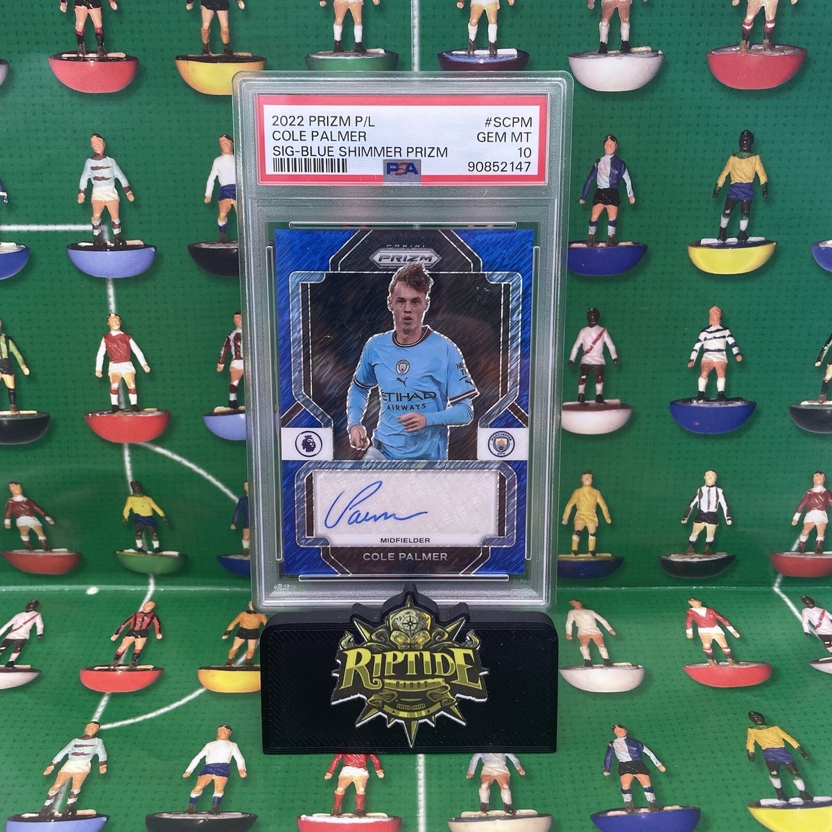 Cole Palmer 2022/23 Panini Premier League Prizm EPL Blue Shimmer 