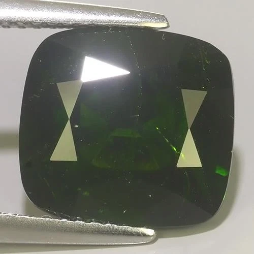 6.99 Cts NATURAL GREEN DIOPSIDE 11.5x10.7x6.9 MM LOOSE GEMSTONE FREE SHIPPING - Image 2 of 3