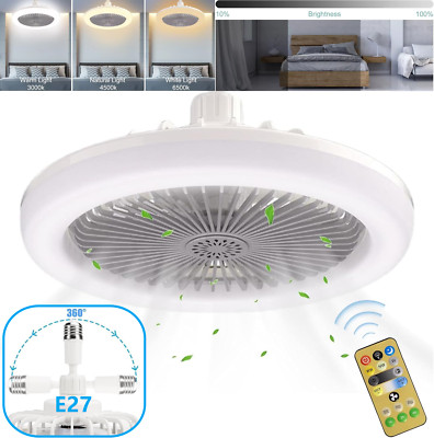 LED Deckenventilator Ventilator Lüfter Deckenlampe Beleuchtung mit Fernbedienung