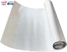 Exhaust Heat Shield Mat Insulation Embossed Aluminum Material Reduce Radiant Us