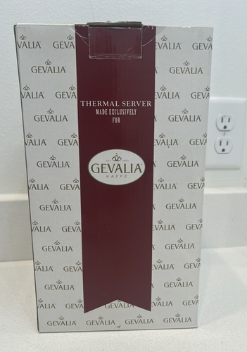 Gevalia Thermos Server Stainless Pitcher Coffee Tea Beverage Hot Cold 1 qt - Picture 6 of 8