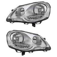 Scheinwerfer Set Rechts & Links Chrom H1/H7 FüR VW Polo 9N_ 9A4 9A2 9N2