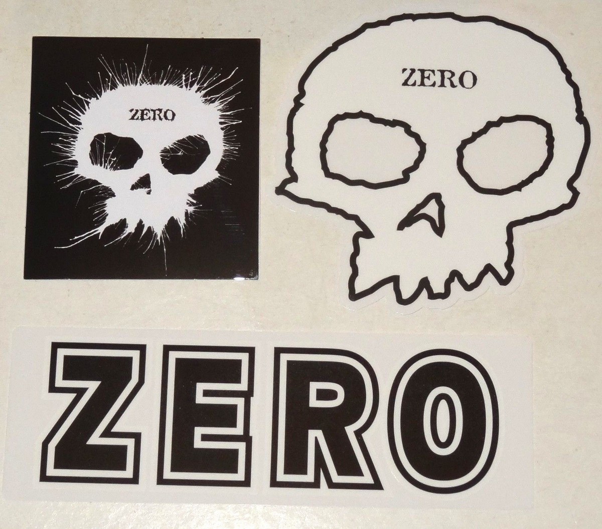 ZERO SKATEBOARDS - Skateboard Sticker - Assorted Logos