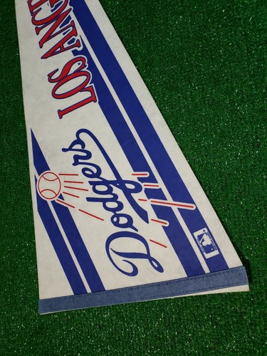 Vintage Los Angeles Dodgers Stripes 30x12 Pennant 1990's - Picture 3 of 6