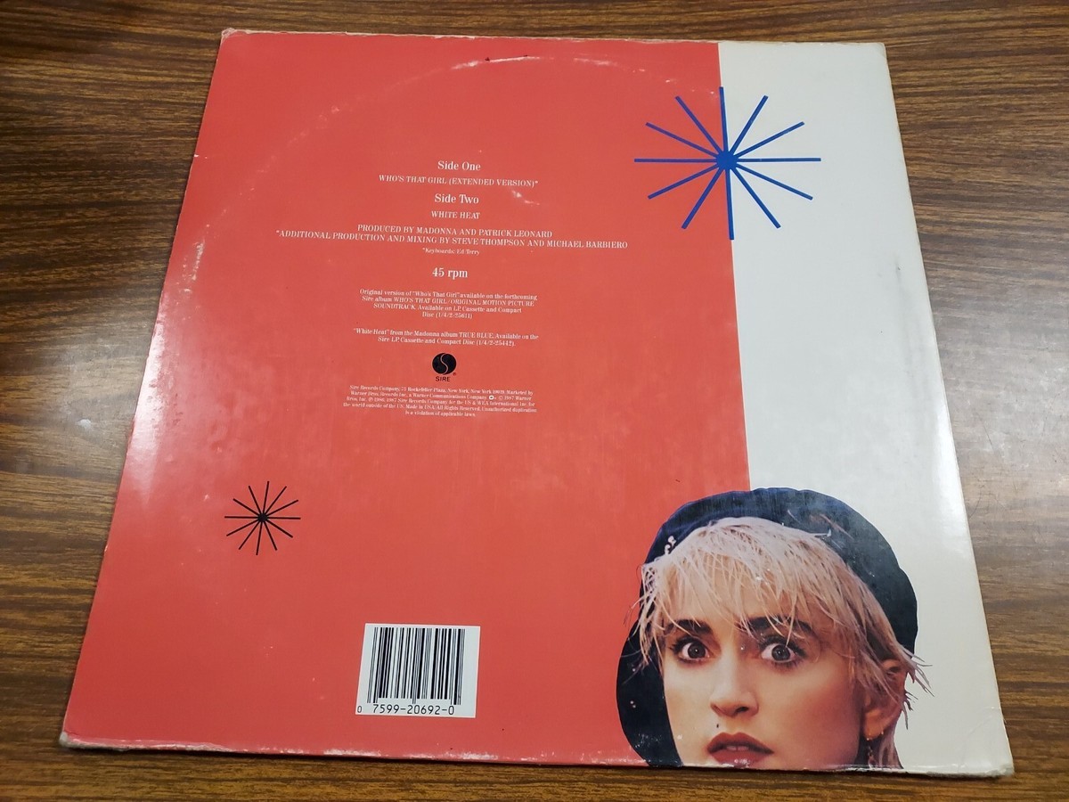 MADONNA*WHO'S THAT GIRL*VINYL 12