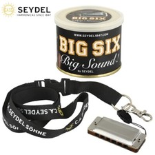 Seydel BIG SIX Classic Key of C 6-Hole Stainless Steel Mini Harmonica w/ Lanyard
