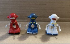 3 Vtg Japan Bandai Quanto Robot Toys Message from Space Red Blue White