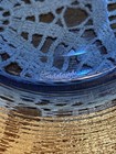 MCM Hadeland Glassverk Norway Cobalt Blue Textured Large Platter 12 1/2” — photo 9