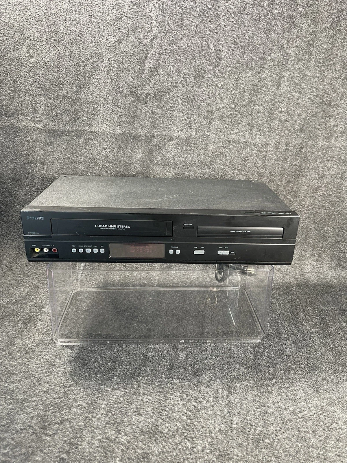 Philips DVP3345VB/F7 DVD VCR Combo Progressive Scan Works Great NO REMOTE