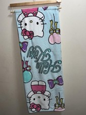 Hello Kitty Throw Blanket 50 X 70 inch TikTok Viral Blue Bowtie NEW