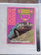 1972 Magazine Corona Mark 2 Alfetta Fiat 132 Renault 16 TS 12 Volvo MFC Caravan