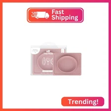 ezpz Tiny Plate (Blush) - 6 Months+ - 100% Silicone Suction Placemat + Plate for
