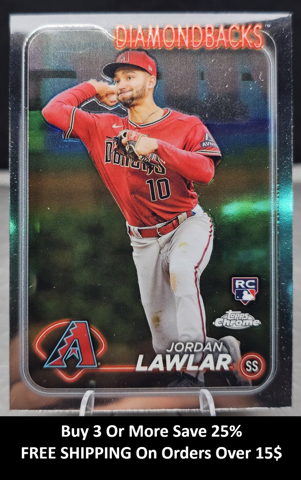 2024 Topps Chrome Jordan Lawlar #229 Rookie Arizona Diamondbacks