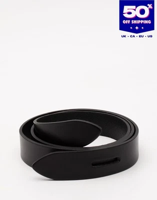 PVP€150 ISABEL MARANT Cinturón de Cuero Talla M Negro Hecho en Francia - Imagen 1 de 4