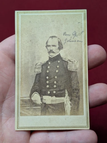 Confederate Civil War General Albert Sidney Johnston CDV Photo