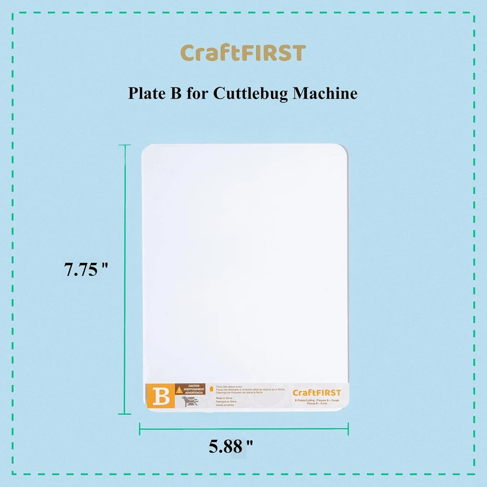 B Cutting Plate for Cuttlebug Machine 5.87 x 7.75" Pack of 2 B Plates - Image 2 of 4
