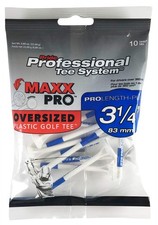 3-1/4 MaxxPro Oversized Plastic Golf Tee, 10 ct, White