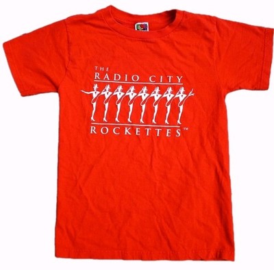 Radio City Rockettes T-Shirt S Vintage NYC Dance Company Troupe Kickline Red