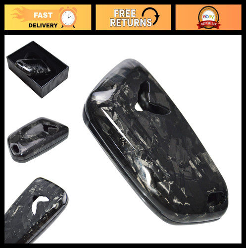 Carbon Fiber Key Fob Cover for Chevrolet Corvette C8 - Sporty Trim, Durable Prot