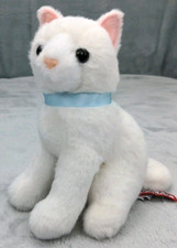 Douglas Toys Small White Cat Plush 1592 Stuffed Animal Toy, 6"