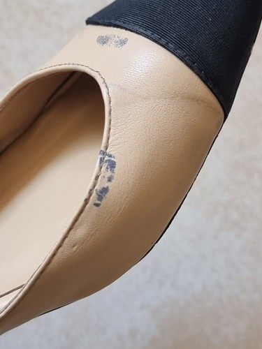 Chanel Slingback Beige &Black Size 37 - Picture 8 of 10