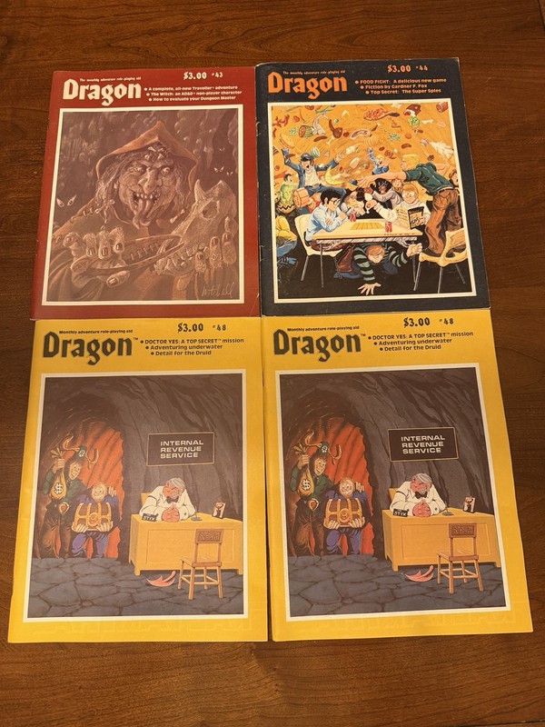 Dragon Magazine Lot of (24) Issues 43-96. Most EX/NM And Highly Collectible. D&D