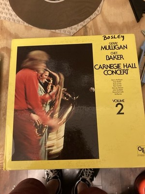 GERRY MULLIGAN and CHET BAKER LP Carnegie Hall Concert Volume 2 1975  CTI vinyl