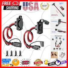 SAE Quick Connector Harness, SAE Adapter Male Plug to Female Socket Cable, 1F...
