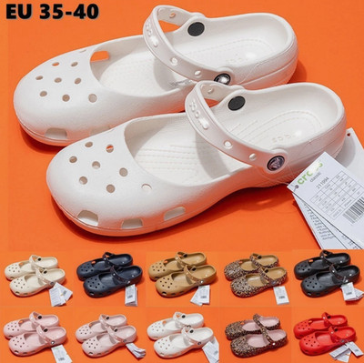 2026 Ladies Ballet Crocs Lightweight Beach Casual Flat Slip On Sandals Slippers