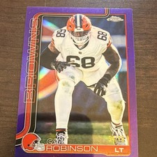 Topps Chrome 2023 Cam Robinson #124 Purple Refractor Cleveland Browns NFL